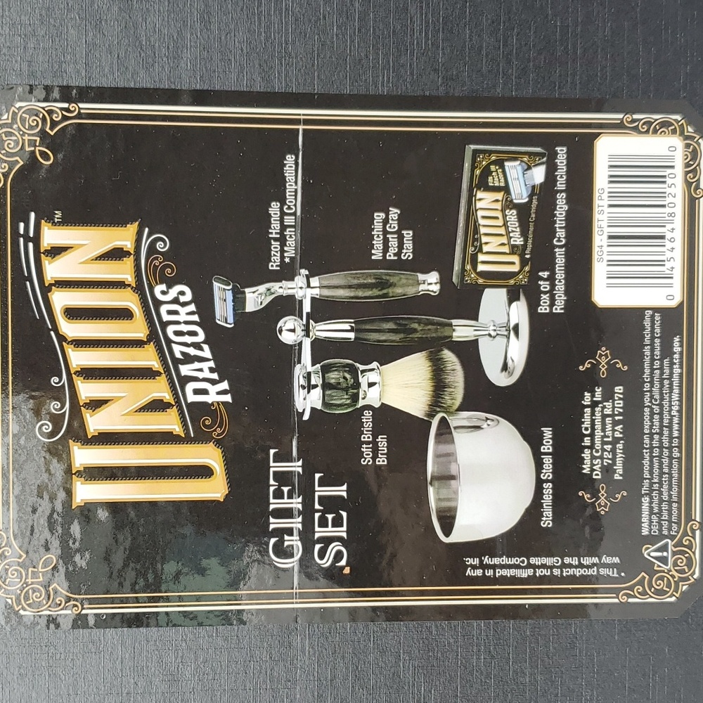 Union Razors Pearl Gray Gift Set